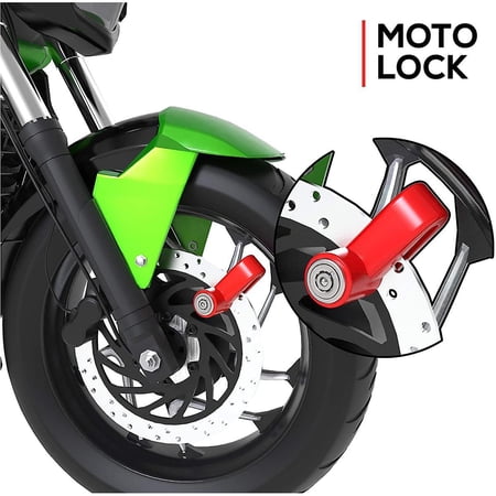 Antivol Vélo à Disque – Serrure En Acier Inoxydable – Portable Pour Motos Et Vélos