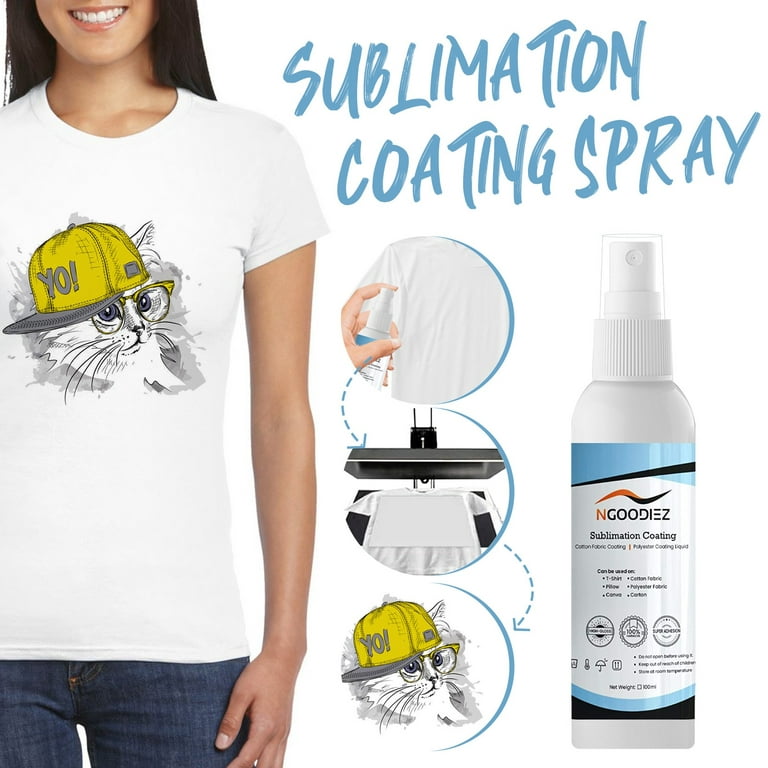 NGOODIEZ Sublimation Spray for Cotton Tshirts Coating for All