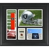 Las Vegas Raiders Team Logo Framed 15'' x 17'' Collage with Piece of Game-Used Football