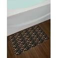 thumbnail image 2 of Woodland Bath Mat, Cartoon Style Composition with Owl Snail Rabbit and Deer, Plush Bathroom Decor Mat with Non Slip Backing, 29.5" X 17.5", Pale Brown Pale Grey, by Ambesonne, 2 of 2