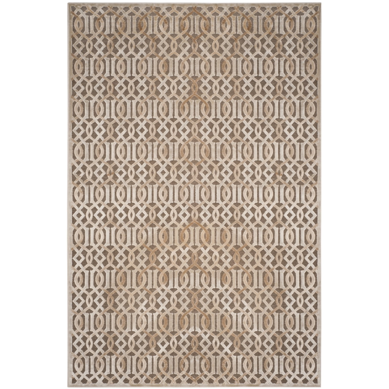 SAFAVIEH Paradise Luana Geometric Swirls Area Rug, Grey, 8' x 11'