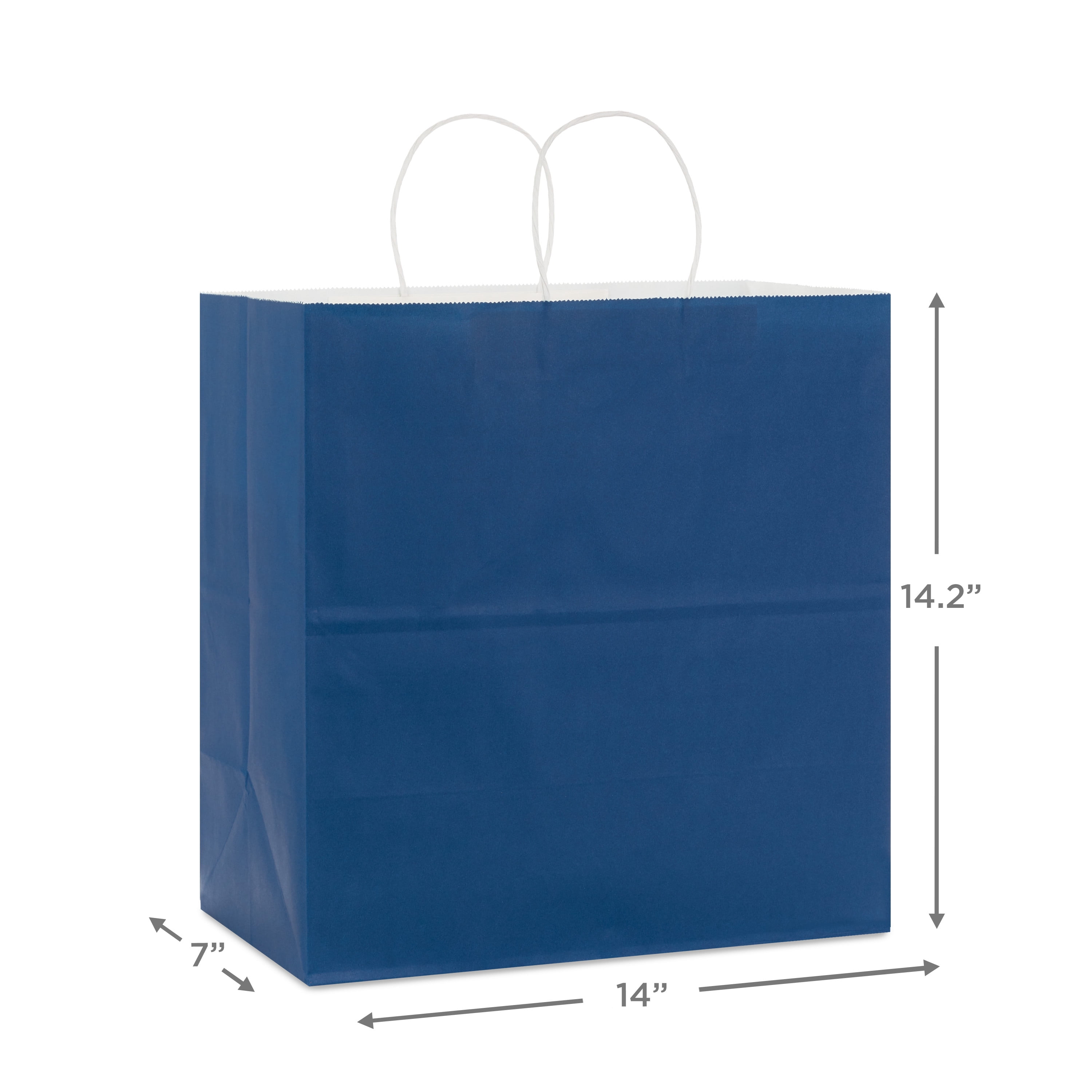 Hallmark Extra-Deep Gift Bag (Solid Navy Blue)