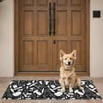 thumbnail image 4 of White Mushroom Silhouette Black Pattern Door Rugs,Washable Non Slip Door Mats Indoor,Decorative Door Mats,Entry Mat Indoor for Entrance,Bedroom,Kitchen,Bathroom,16"x47", 4 of 6