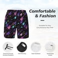 thumbnail image 5 of Haiem Colorful Guitar Mens Swim Trunks with Compression Liner 2 in 1 Swimming Shorts Stretch Swimwear Quick Dry,Board Shorts-XX-Large, 5 of 9