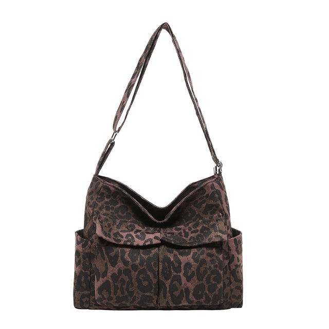 Bolso Bandolera Retro Mano Casual Leopardo para Mujer