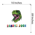 thumbnail image 4 of Custom Name T-Rex Dinosaur Head Wall ArtWall Decal Decoration Joyful Cartoon Cartoon Animals Decorating Ideas for Child's Bedroom Size: 10 In(W) x 9 In(H), 4 of 5