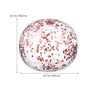 FELTECHELECTR Dazzling Effect Inflatable Volleyball for Beach and Pool 1 Set 15.72in