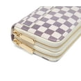 thumbnail image 7 of Daisy Rose RFID Blocking Protection Women's Casual Continental Wallet, Cream Checkered, 7 of 7