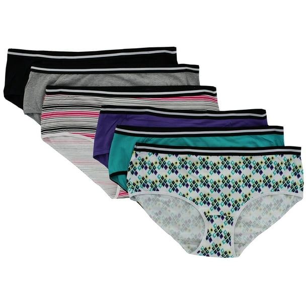 Hanes Hanes Premium Women's 6 Pack Sporty Hipster Panties (XLarge