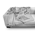 thumbnail image 3 of Moonflower Soft Flannel Fleece Blanket, Detailed Outline Style Morning Glory Flowers in Monochrome Design, Cozy Plush for Indoor and Outdoor Use, 50" x 60", Charcoal Grey and White, by Ambesonne, 3 of 6
