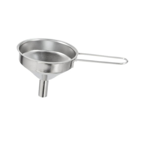 Baoblaze Stainless Steel Funnel Cooking Funnel Convenient Professional Liquid Filter Funnel Funnel with Handle for Dry Ingredients Oil