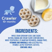 (2 pack) Gerber Snacks for Baby Teether Wheels, Banana Cream, 1.48 oz Canister