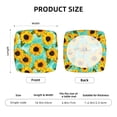 thumbnail image 6 of Uemuo Yellow Sunflowers With Green Leaves Pattern Waterproof Square Couch Cushion Covers, Magic Sofa Covers Washable, Stretch Sofa Seat Cushion Slipcovers, 6 of 9
