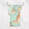 thumbnail image 5 of Dreamtimes Cat Bath Towel Set of 3, Absorbent Soft Bathroom Towel with Hand Towel & Washcloth for Hotel, Beach, Gym and Spa, 5 of 7