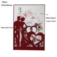 thumbnail image 1 of Tarjeta de felicitación de corazón de piezas cortado con láser para novia y novio, tarjeta de felicitación para el Día de San Valentín, despedida de soltera, recuerdo de fiesta de boda, 10 tarjetas de, 1 of 4