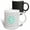 Multicolor, variant on 3drose, Letter S Grey and White Chevron with Mint Monogram Personal Initial S, 11oz Two-tone Blue Mug