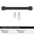thumbnail image 4 of Amerock Hybridize 5-1/16 inch Center-to-Center Matte Black Cabinet Pull, 25 Pack, 4 of 4