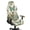 Butterfly Floral Print Cyan Beige, variant on SCRAWLGOD Zebra Print Beige Black Gaming Chair Cover Pack of 4, Breathable Rotating Chair Covers with Elastic Bottom Universal Computer Chair Slipcover with 2 Pieces Armrest Cover