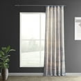 thumbnail image 3 of Beach Greige Abstract Textured Printed Cotton Curtain (1 Panel), Beach Greige, 50W X 108L, 3 of 10