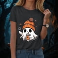 thumbnail image 2 of Duqingm Halloween Shirts for Women Fall Tee Shirt Funny Graphic Tshirt Clothes,2XL, 2 of 7