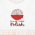 thumbnail image 4 of Inktastic I'm So Cute, I Must Be Polish Sunflower Girls Baby Dress, 4 of 5