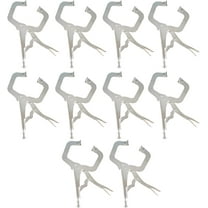 Handdo 10Pcs C-Pliers 11 Inch Heavy-Duty Locking Pliers Swivel Pads Alloy Steel Heavy Duty C-Type Locking Plier Table and Tool Vise Grip
