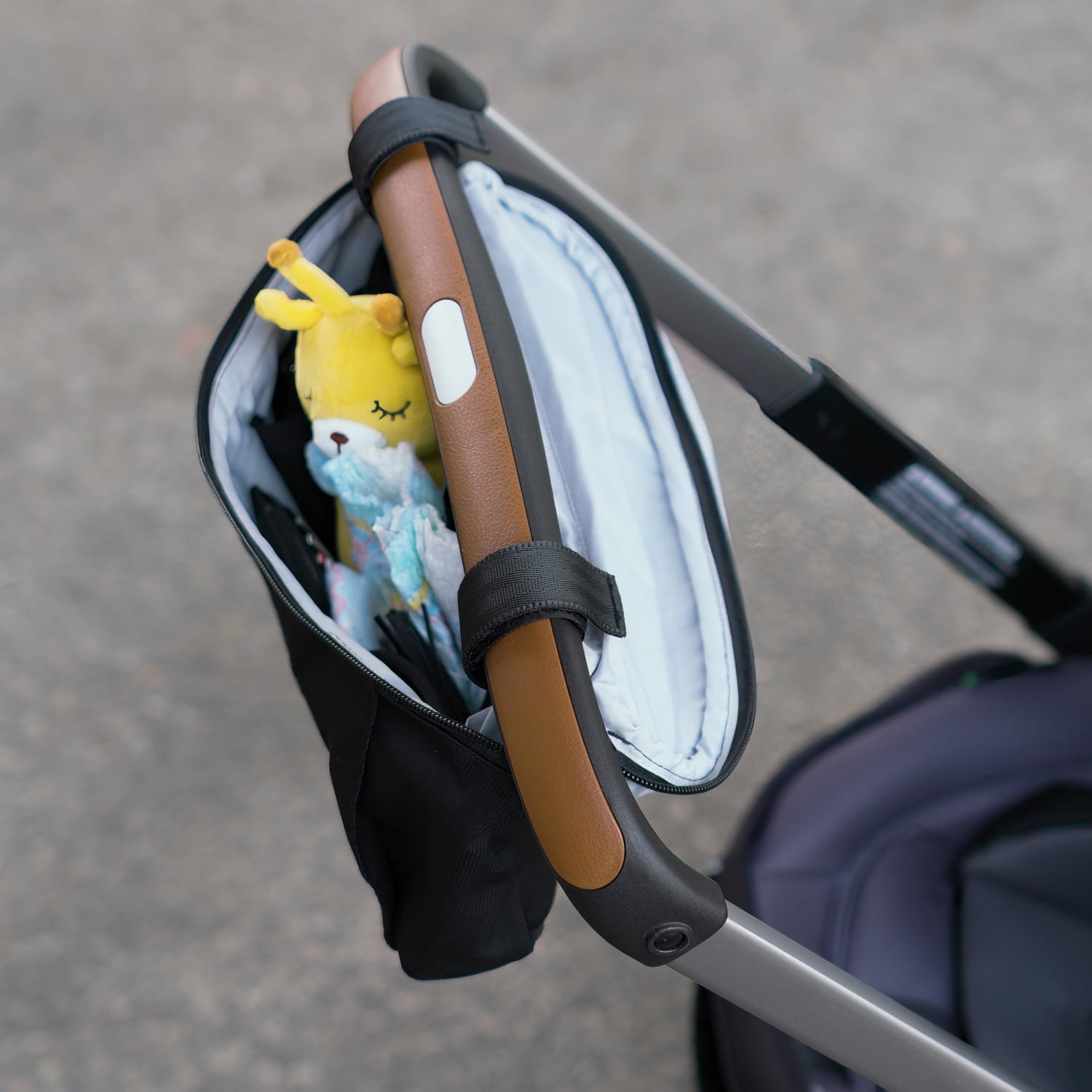 Evenflo Shyft DualRide Infant Car Seat and Stroller Combo Crossbody Organizer Bag, Black