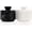 Black Onyx and White, variant on Radicaln Marble Salt Cellar with Lid 3" Green and Verona Salt Holder Set of 2, Salt Container, Spice Jars, Salt Holder, Sugar Bowl & Seasoning Holder for Countertop Storage & Dining Décor