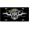 thumbnail image 2 of 212 Main LP-1030 6 x 12 in. Route 66 Historic Shield with Wings Metal License Plate, 2 of 2