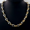 thumbnail image 6 of 6.5/7.5/12mm Polished Silver Stainless Steel Hollow Coffee Bean Chain Necklace, 6 of 6