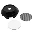 thumbnail image 3 of Unique Bargains Black 68mm Car Wheel Center Hub Caps Cover w/ Carbon Fiber Pattern Sticker 4pcs, 3 of 3