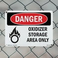 thumbnail image 4 of Oxidizer Storage Area Only OSHA Danger Aluminum Sign 18 Inch x 12 Inch - 10 Pack, 4 of 8