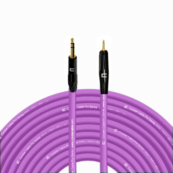 Coluber Cable 3.5 TRS Male TS to 3.5 TS Male - Pro Audio Interface Connector 200ft