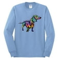thumbnail image 2 of Wild Bobby, Colorful Dachshund Is My Spirit Animal Lover Mens Long Sleeve Shirt, Light Blue, X-Large, 2 of 3