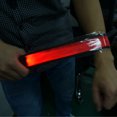 thumbnail image 4 of 2PCS LED Light up Band Night Safety Glow Arm Band Slap Bracelet for Running, 4 of 10