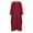 Wine, variant on Women's Plus Size Loose Robe Casual Dress Solid Color Oversized Maxi Dress Ladies Long Sleeve Round Neck Long Dresses