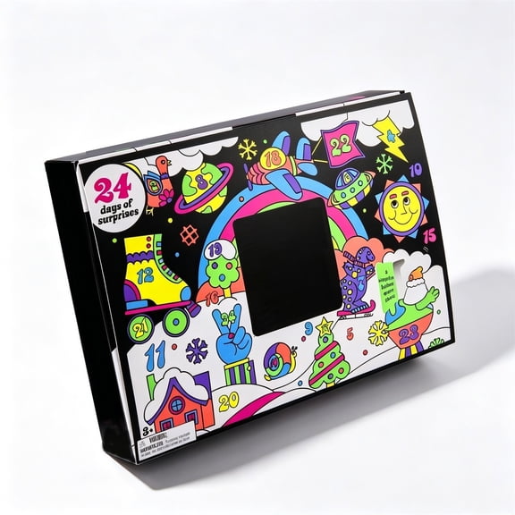 Funky Frights Christmas Advent Calendar Squishies 2026, 24 Days Assorted Squeeze Toy Collection, Surprise Countdown Advent Box
