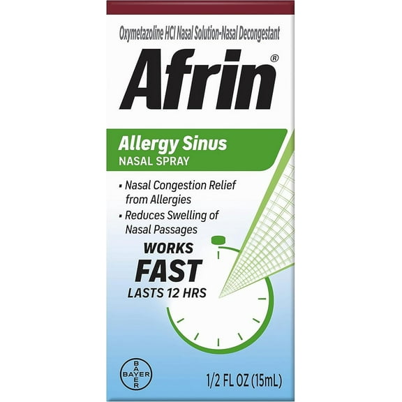 Afrin Allergy Sinus Nasal Spray, 15ml