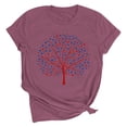 thumbnail image 2 of Vetsdori Womens Red White and Blue Shirts Fourth of July USA Years Anniversary Pullover Short Sleeve Graphic Casual American Flag,Fashion Independence Day Blouses for Women Summer, 2 of 7