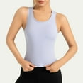 thumbnail image 2 of QATAINLAV Summer Workout Tank Tops for Women Gym Athletic Running Sports Yoga Vest Muscle Soft Cozy Sleeveless Shirts Light Blue S Birthday Gifts, 2 of 6