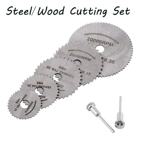 Mini HSS Rotary Tool Saw Blades For Metal Cutter Power Set Wood Cutting with 2 Rods, Saw Cutting Blade, Cutting Blade (Best Cutting Disc For Metal)