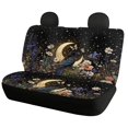 thumbnail image 2 of Pzuqiu Moon and Floral Pattern Car Seat Cover Full Set Breathable, Auto Interior Accessories, Suitable for Sedan Seats, Fit for Trucks, 2 of 10