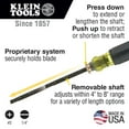 thumbnail image 3 of Klein Tools Screwdriver #2 Phillips,1/4" Slotted, 3 of 11