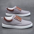 thumbnail image 6 of Men's Casual Sneakers - Slip-Resistant PVC Sole, Breathable Fabric Upper  & Casual Attire - All-Season Comfortable Walking Shoes, Minimalist Style & Cushioned PU Insole - Lace-Up Design for Sports, 6 of 9