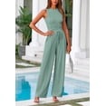 thumbnail image 3 of Conjunto de Ropa Casual para Mujer PRETTYGARDEN Top Corto y Pantalones Anchos, 3 of 8