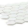 thumbnail image 5 of The Tile Life Eterna Hex 2" x 2" Venato Glass Mosaic Floor and Wall Tile, 1 Sheet, 5 of 11