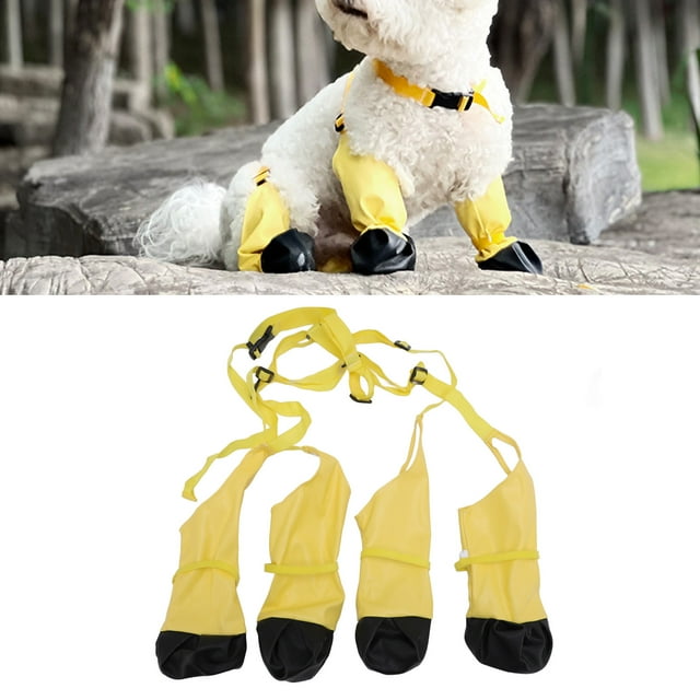 Protector Para Perros Botas Con Tirantes Impermeabilización A Prueba De Abrasión