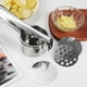 thumbnail image 1 of Machacador de papas grande, machacador de acero inoxidable, machacador de papas más fuerte con mango de palanca más largo, 3 discos intercambiables, herramienta de cocina para machacador - Puré de, 1 of 5