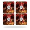 Skin Decal Wrap for Tile Slim Key Finder (4 pack) Angry Dragon