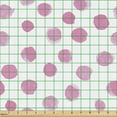thumbnail image 2 of Ambesonne Pastel Fabric by the Yard Upholstery, Brushstroke Soft Polka Dots, 10 Yards, Pink and White, 2 of 5